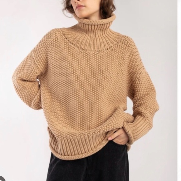 Micaela Greg roll neck seed sweater M